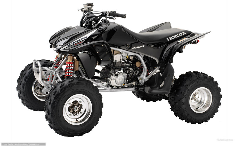 Black Honda Sportrax ATV