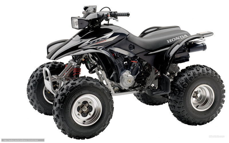 Black Honda TRX 300EX ATV