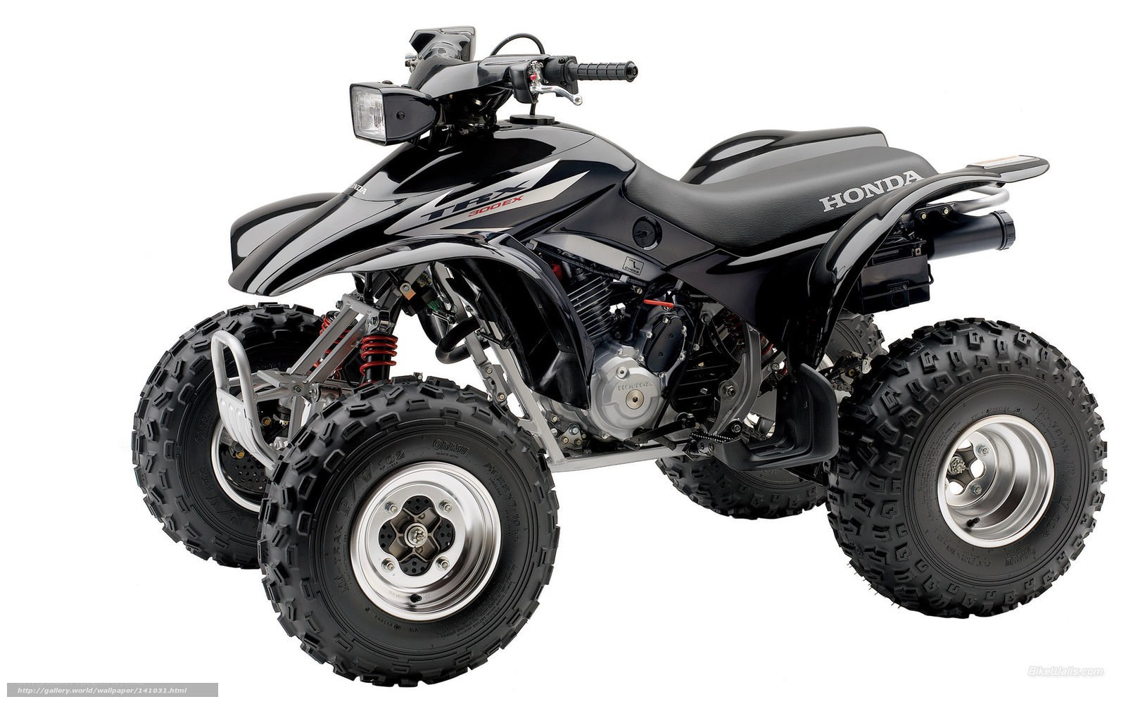 Black Honda TRX 300EX ATV