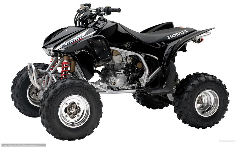 Black Honda TRX 450R ATV