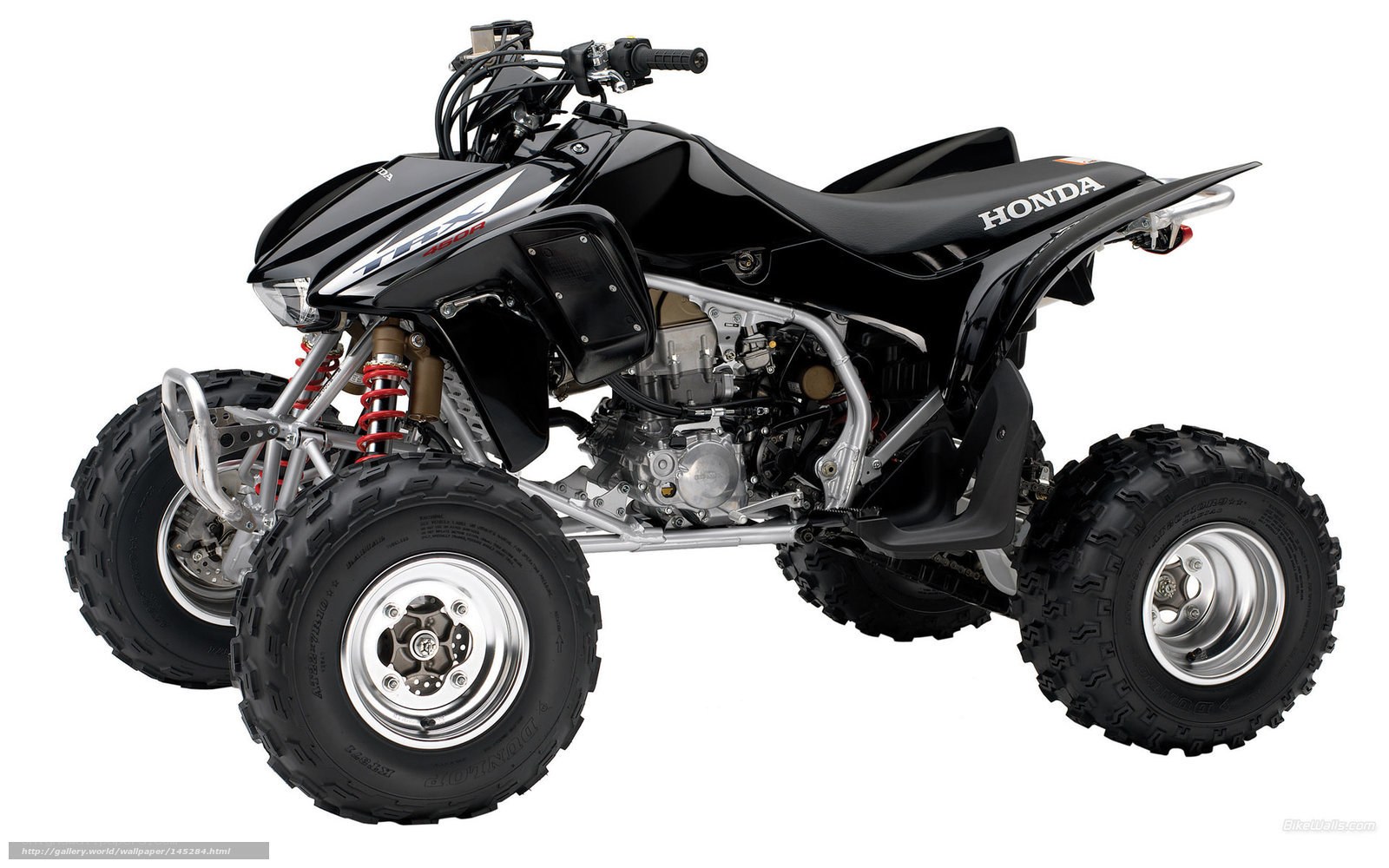 Black Honda TRX 450R ATV