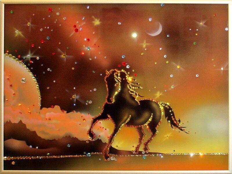 Black Horse on Hill — Brown