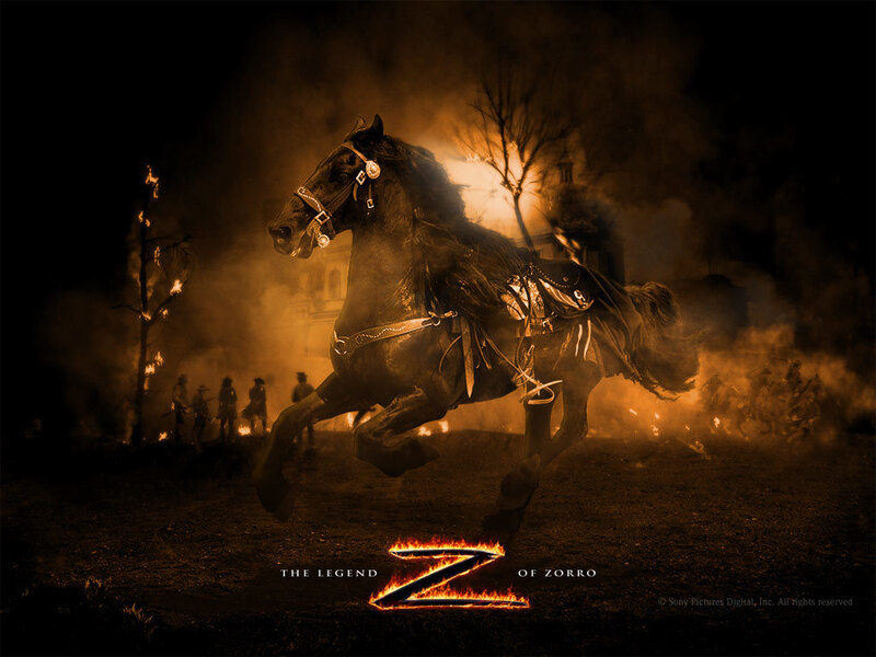 Black Horse Running — Dramatic, Night, Digital Art, Fire, Soldiers