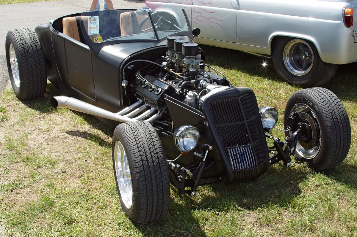 black hot rod car