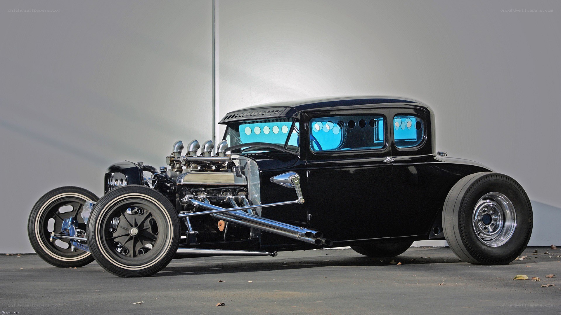 black hot rod car