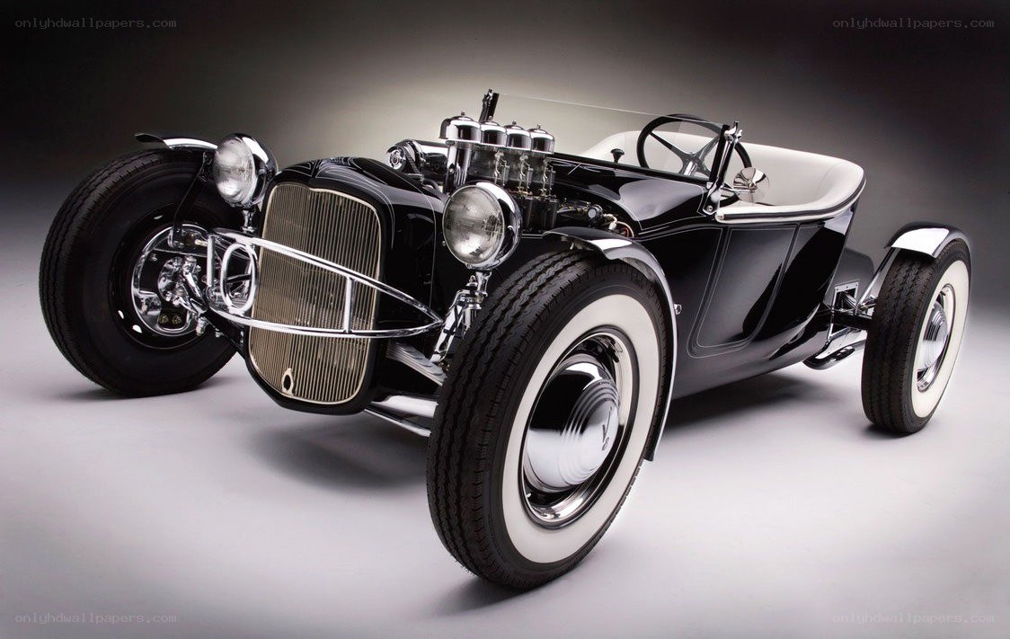 black hot rod car