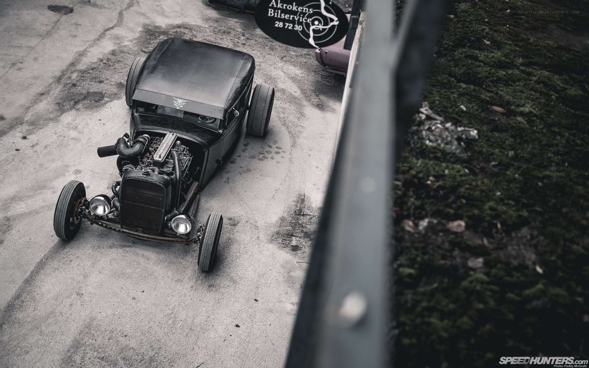 black hot rod car