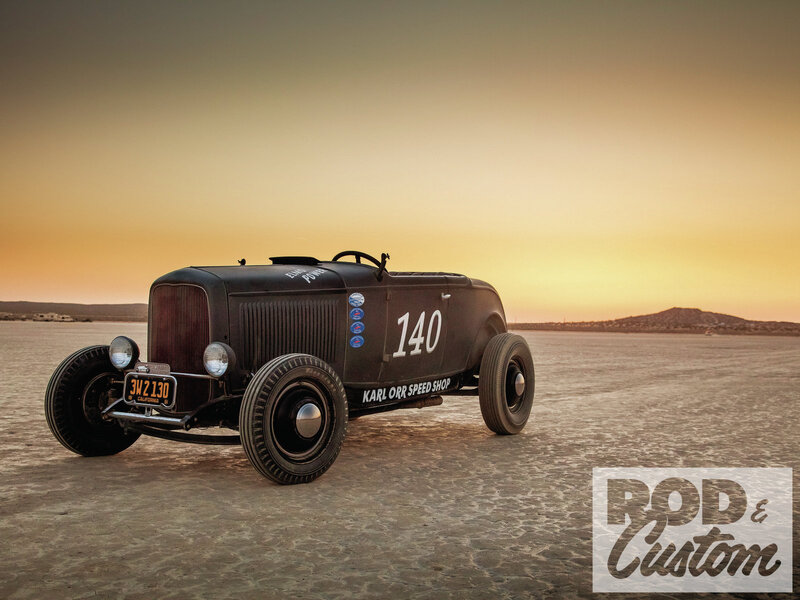Black Hot Rod Car — Brown