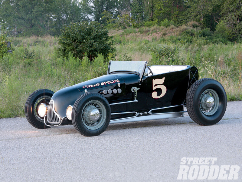 Black Hot Rod Car — Calm, Afternoon, Photograph, Number 5