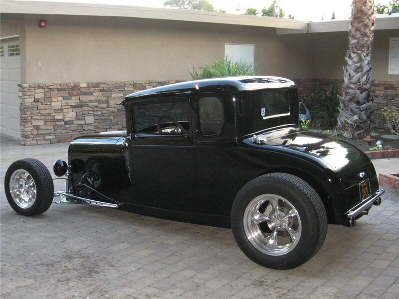 Black Hot Rod Car — Calm, Afternoon