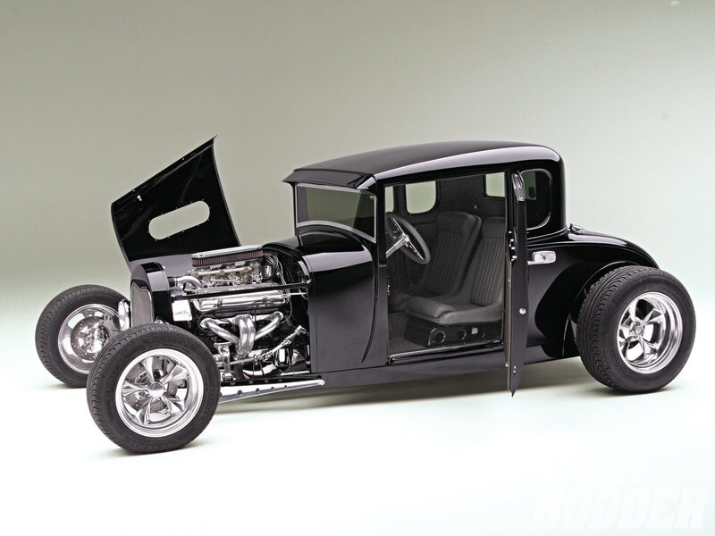 Black Hot Rod Car — Clean