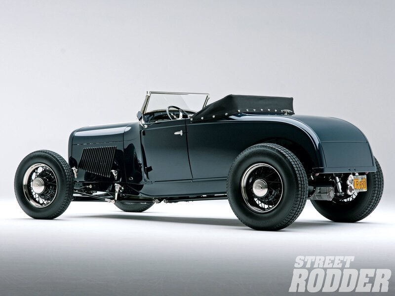 Black Hot Rod Car — Neutral, Photograph