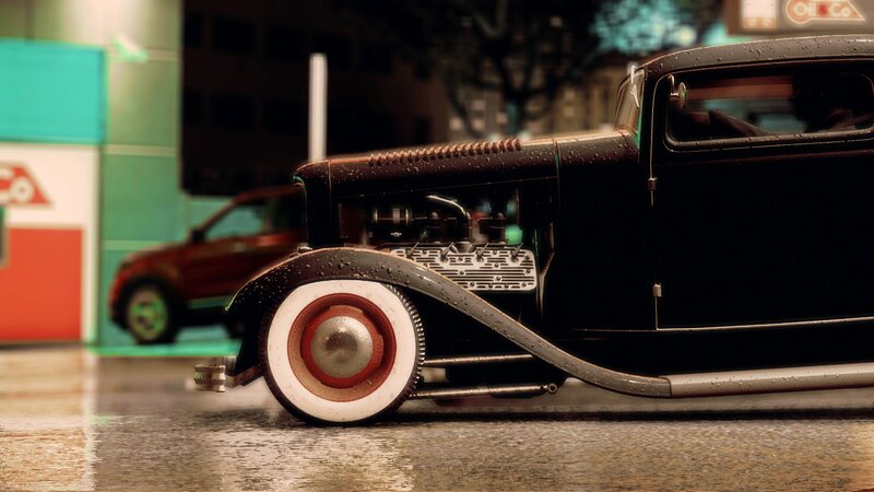 Black Hot Rod Car — Nocturnal