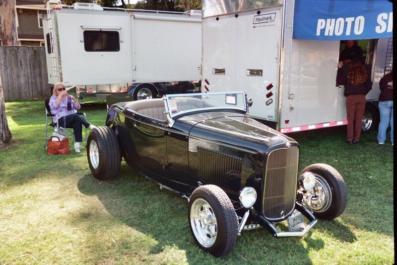 Black Hot Rod Car — Outdoor, Afternoon, Photograph