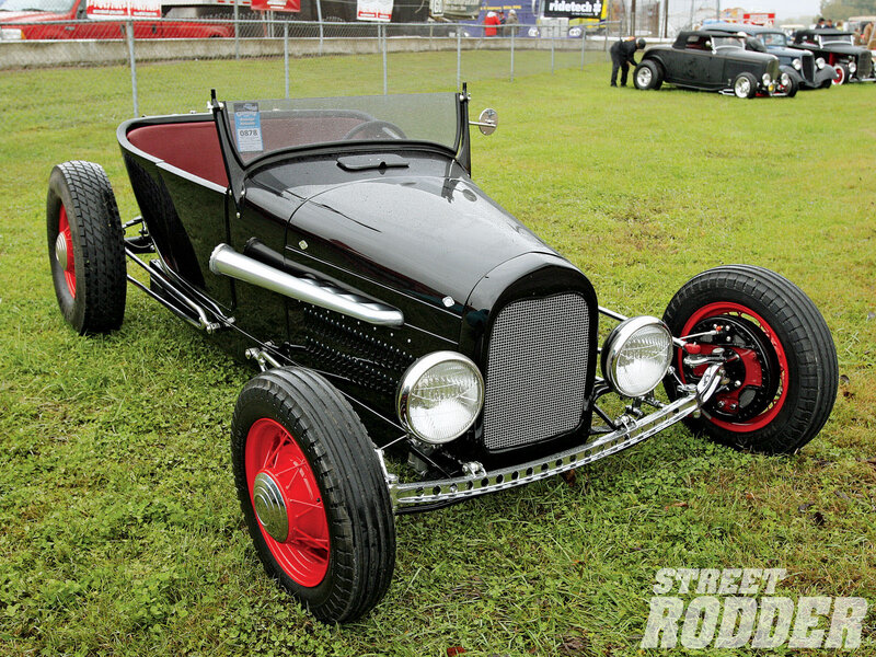 Black Hot Rod Car — Outdoor, Photograph