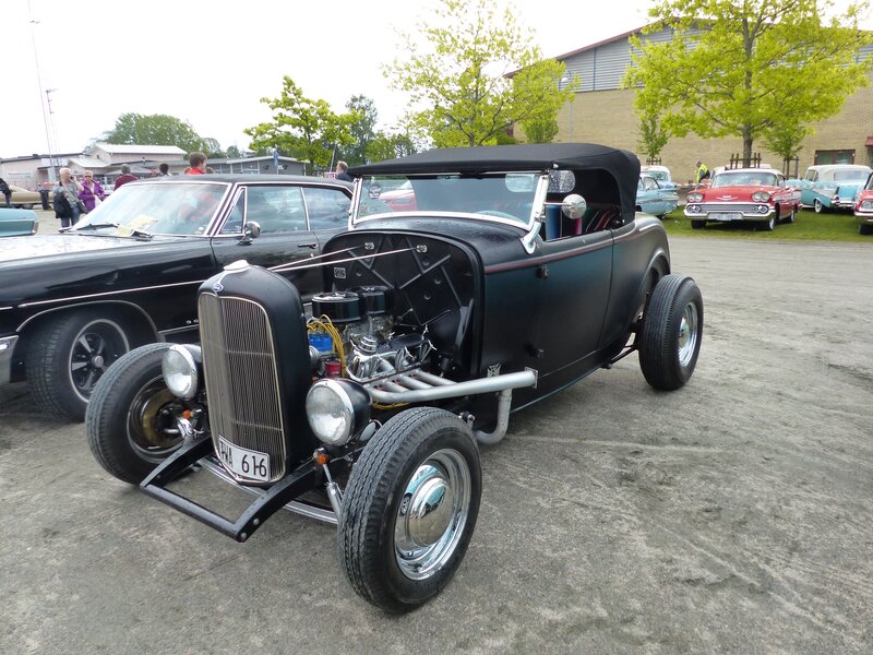 Black Hot Rod Car — Outdoor, Spring