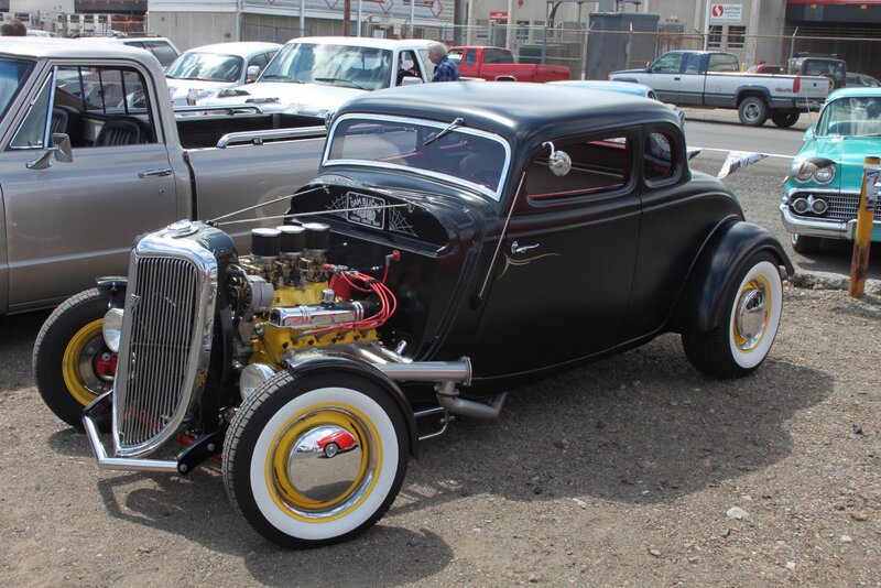 Black Hot Rod Car — Showcase, Afternoon, Photograph, Classic Cars