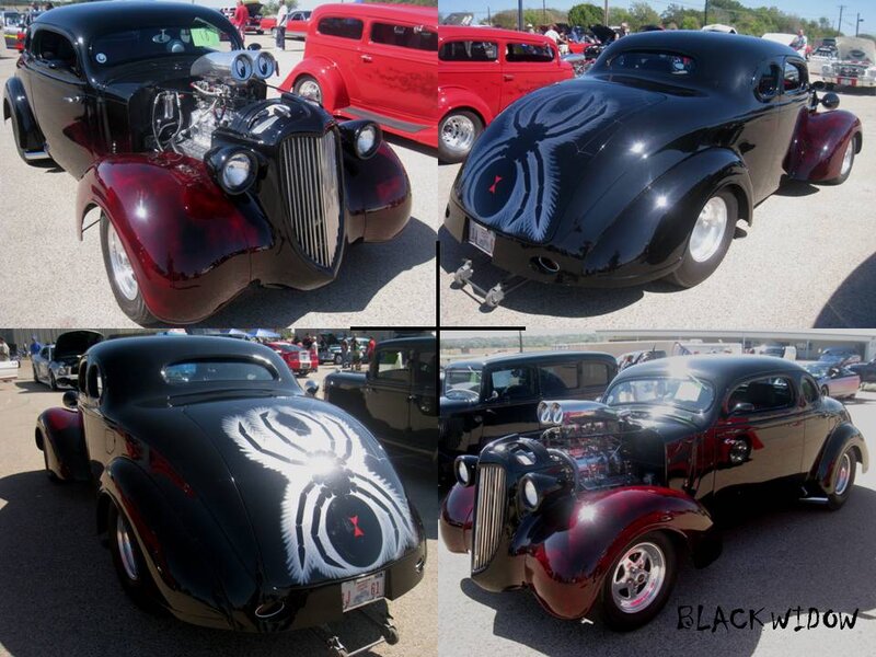 Black Hot Rod Car — Showcase, Afternoon