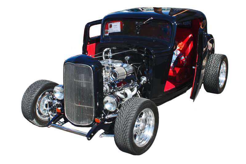 Black Hot Rod Car — Showcase, Photograph