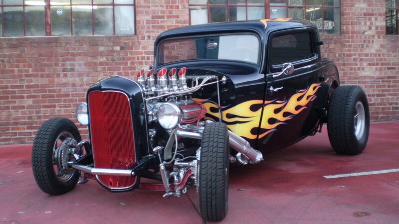 Black Hot Rod Car — Showcase