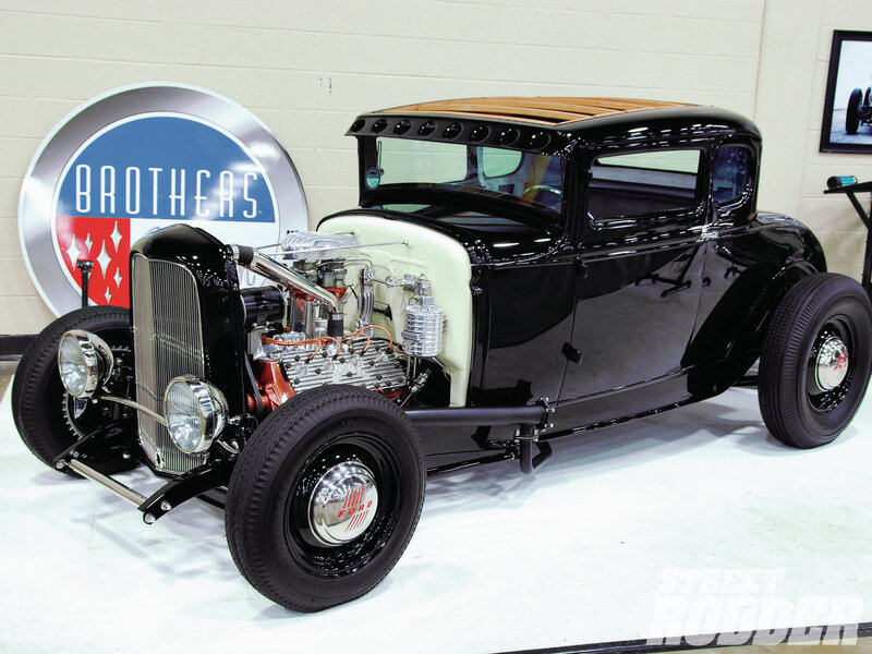 Black Hot Rod Car — Showroom