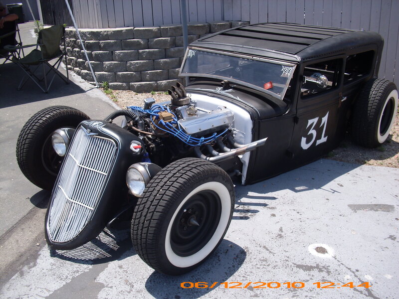 Black Hot Rod Car — Static