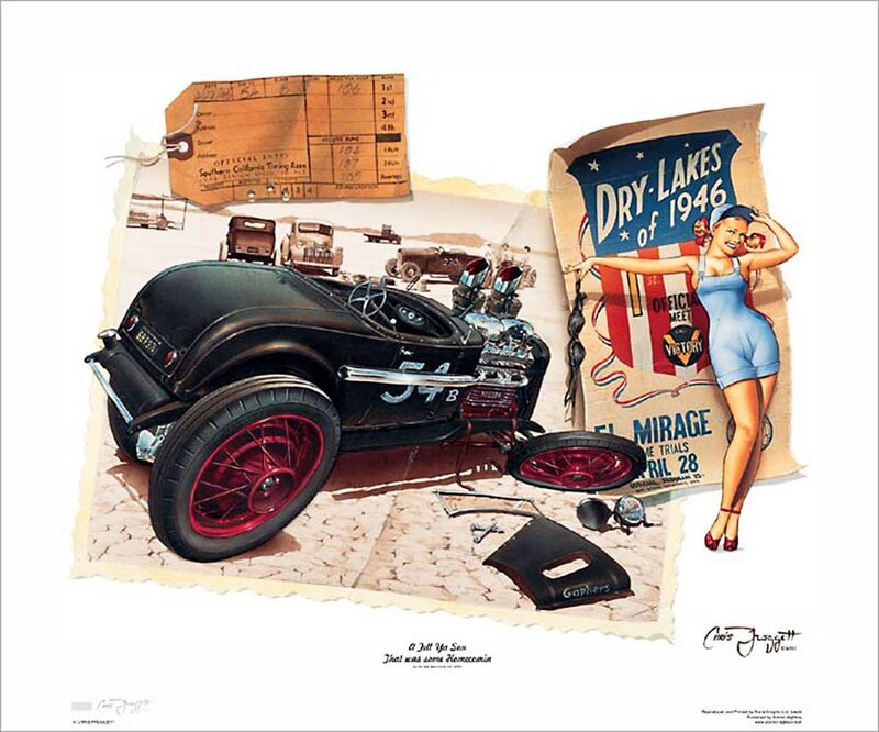 Black Hot Rod Car — Vintage