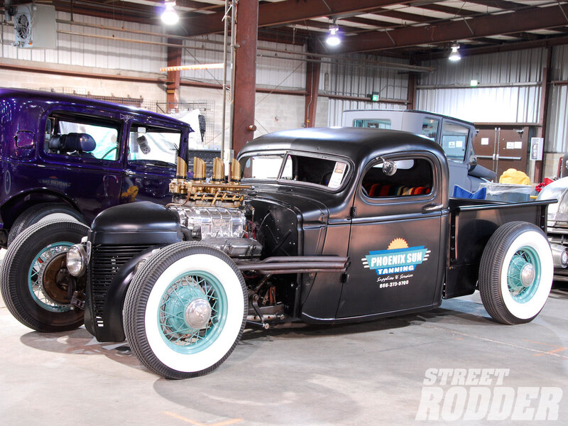 Black Hot Rod Truck — Industrial