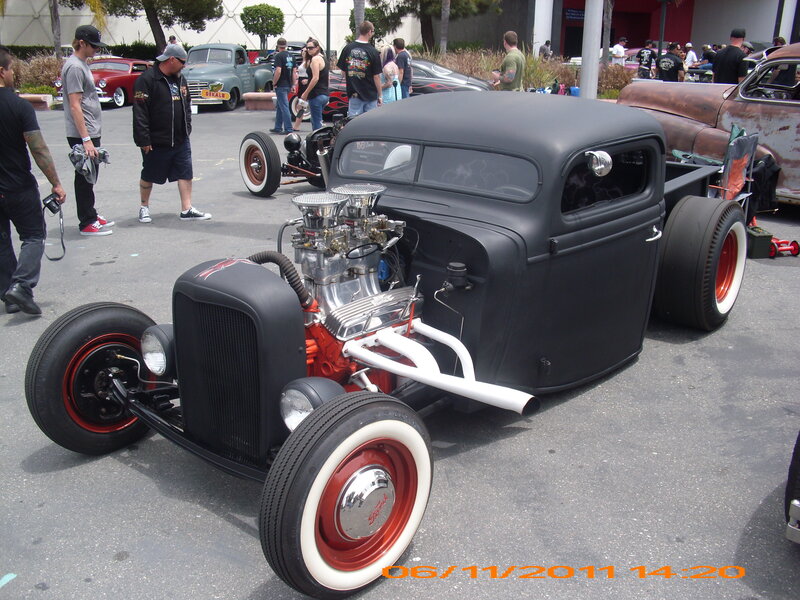Black Hot Rod Truck — Outdoor