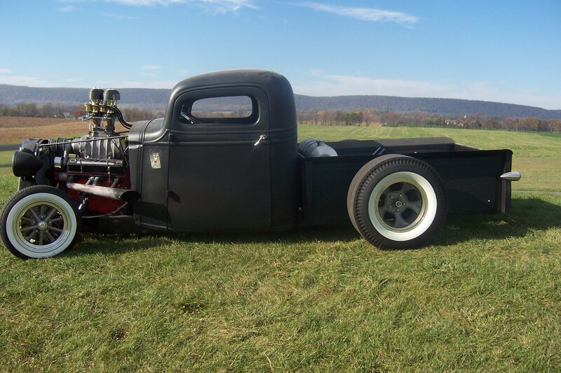 Black Hot Rod Truck — Serene