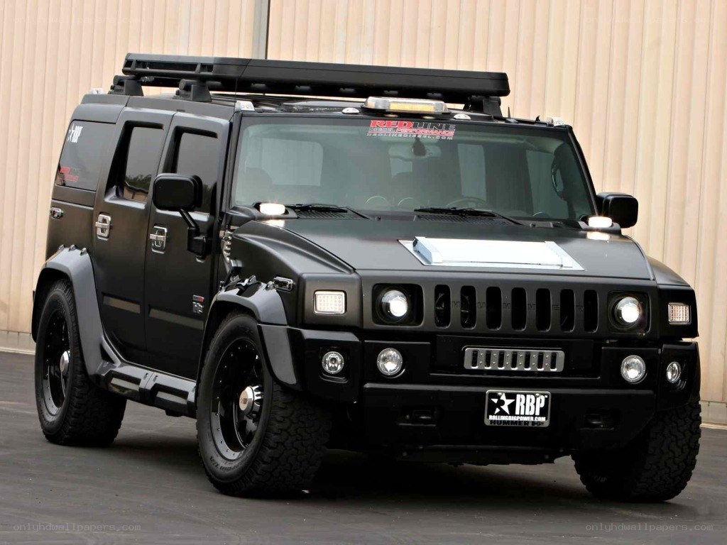 Black Hummer H2 SUV