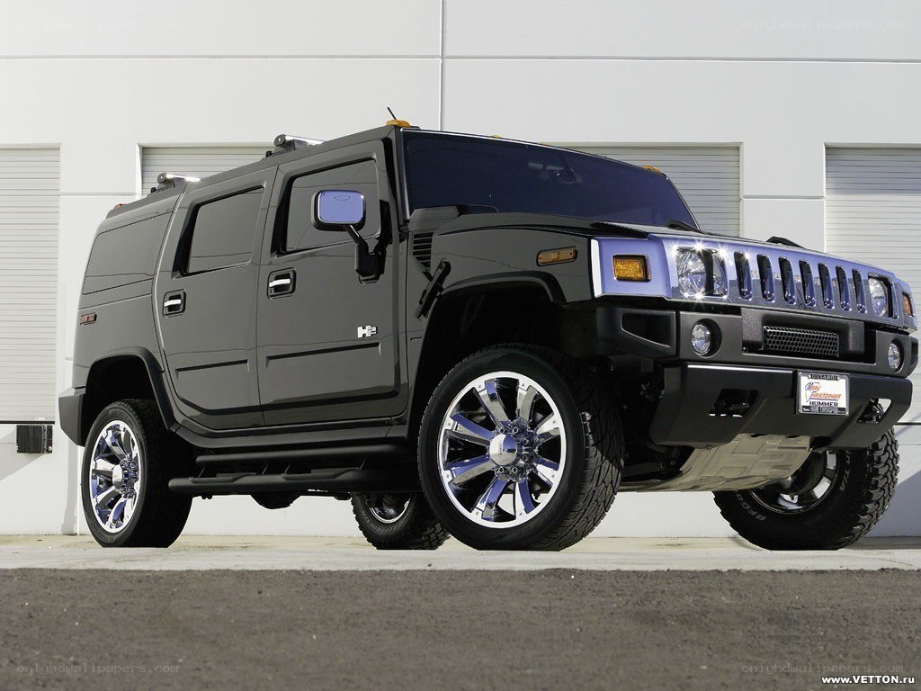 Black Hummer H2 SUV