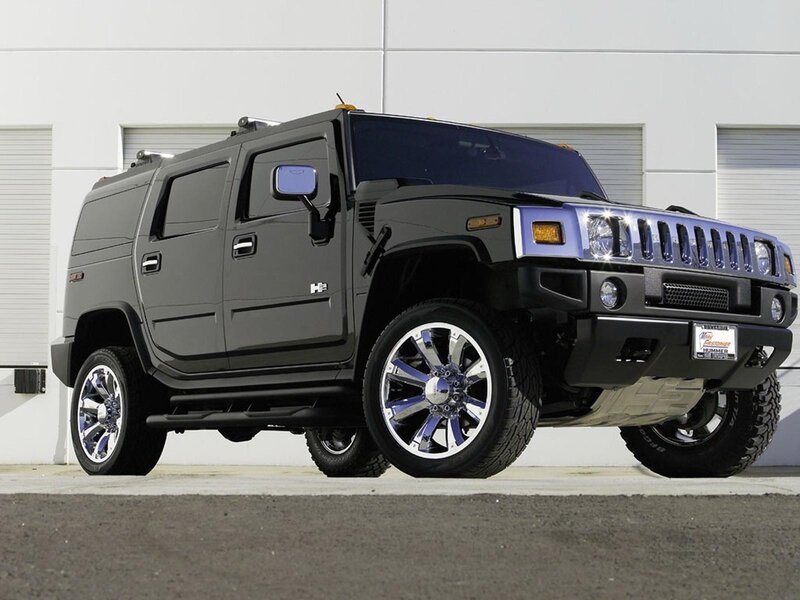 Black Hummer H2 Suv — Neutral