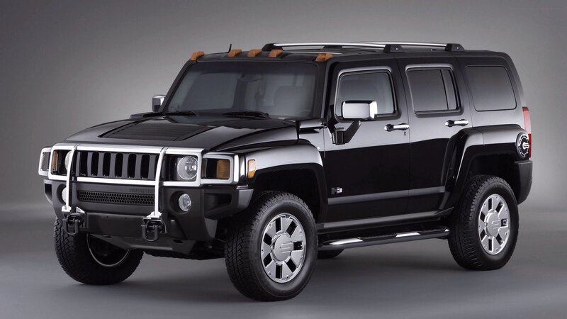 Black Hummer H3 SUV