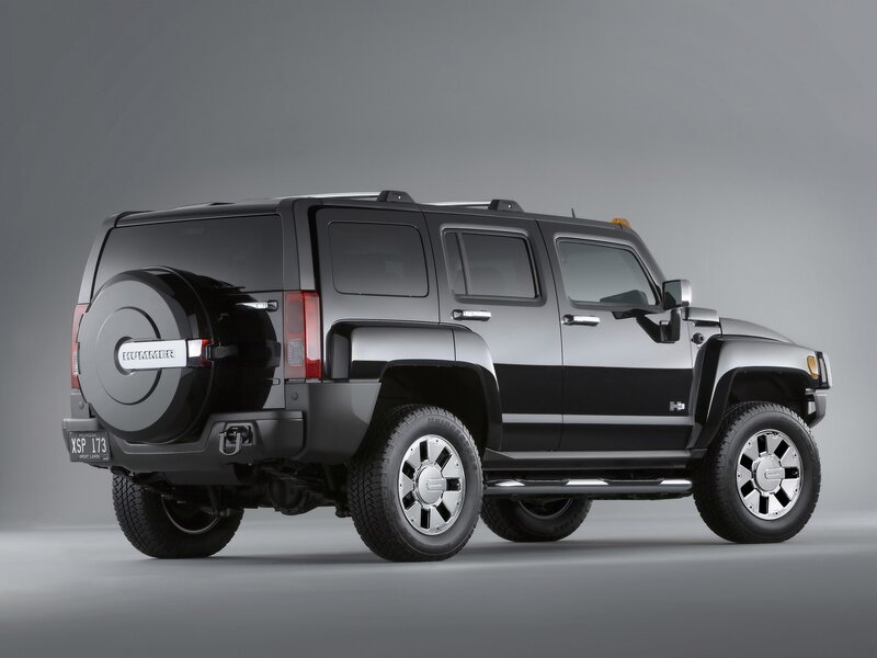 Black Hummer H3 Suv — Gray, Neutral