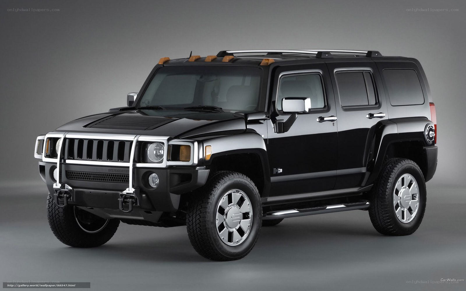 Black Hummer H3 SUV