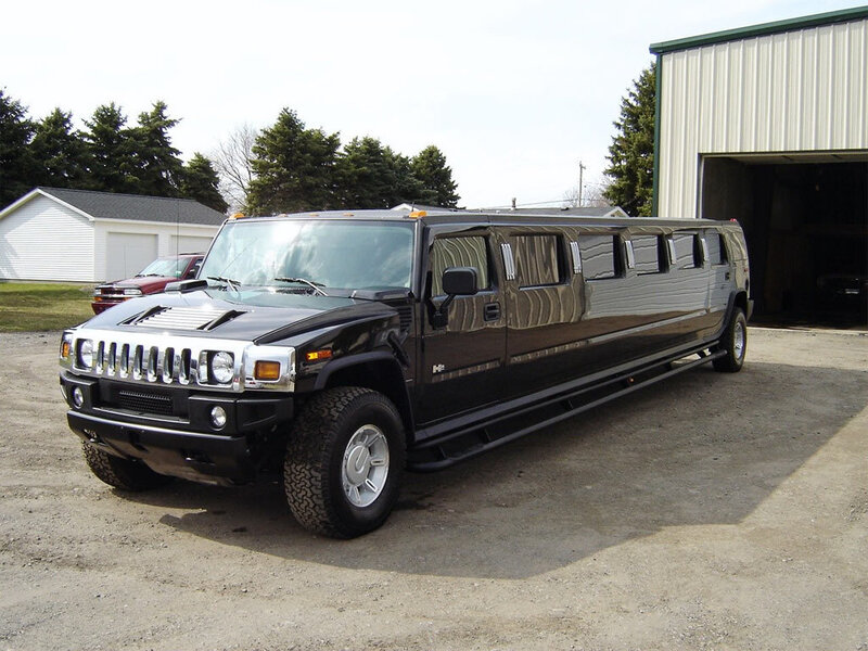 black hummer limousine