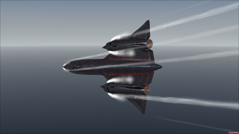 Black Hypersonic Aircraft — Gray