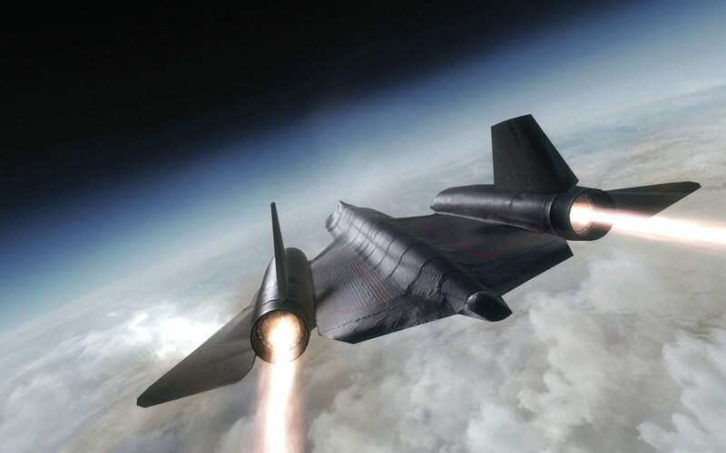 Black Hypersonic Aircraft