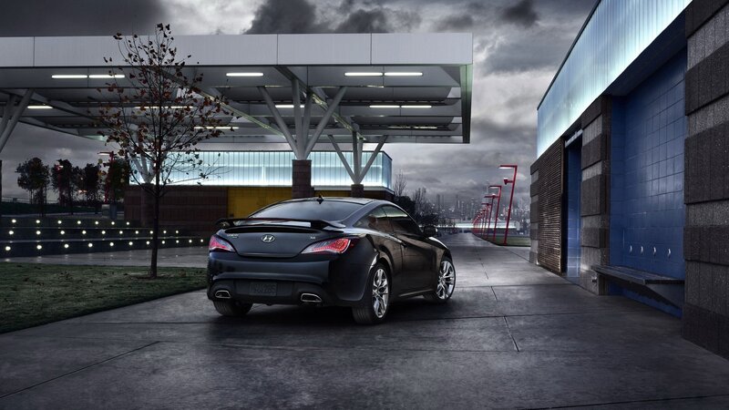 Black Hyundai Coupe