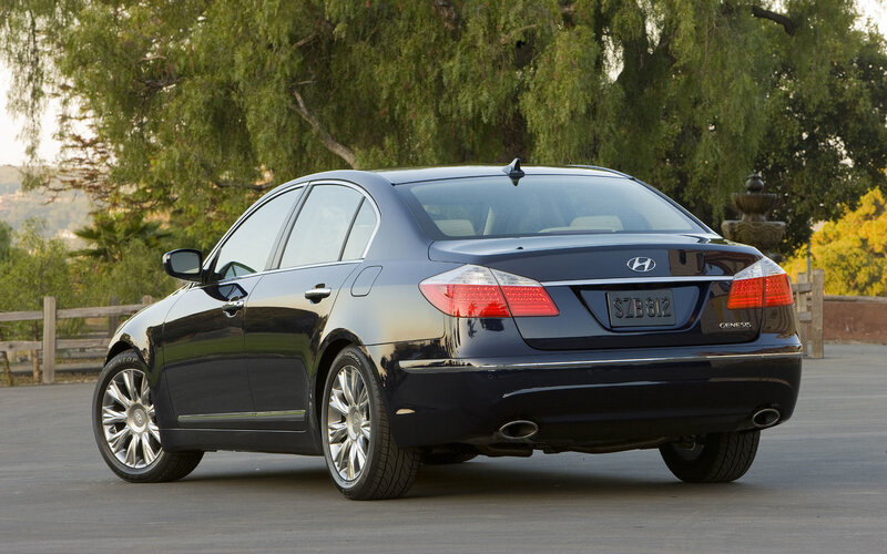 Black Hyundai Genesis Sedan