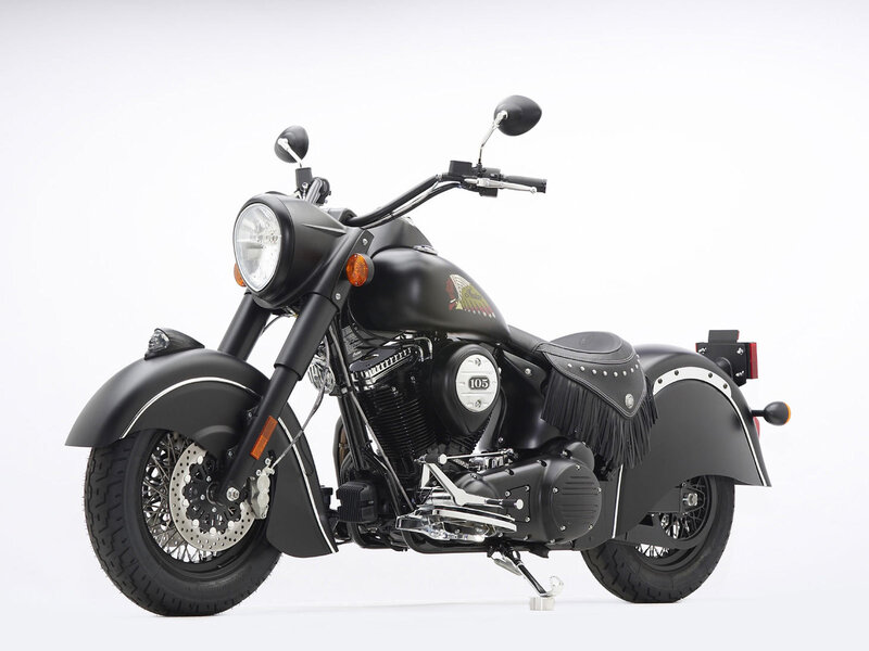 Black Indian Motorcycle — Neutral, Photograph