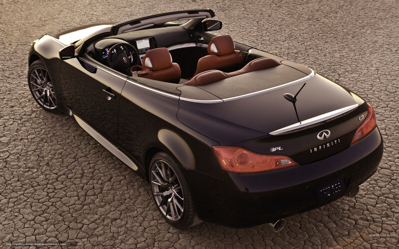 Black Infiniti G37 convertible