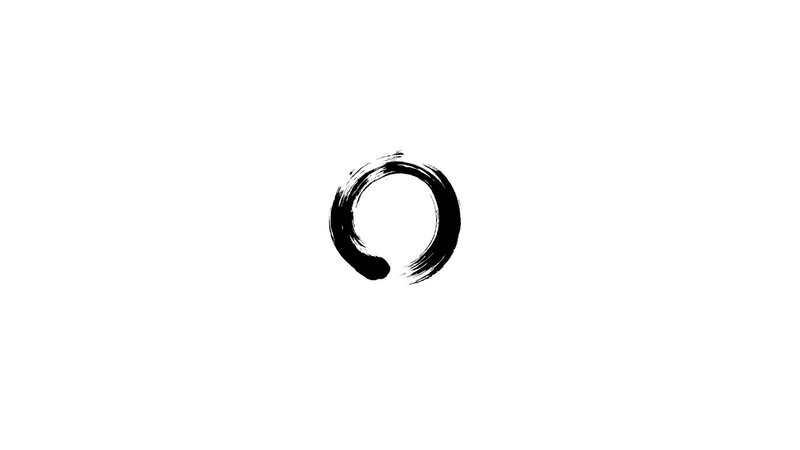 Black Ink Circle — Calm