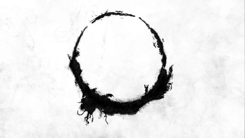 Black Ink Circle — Minimalist