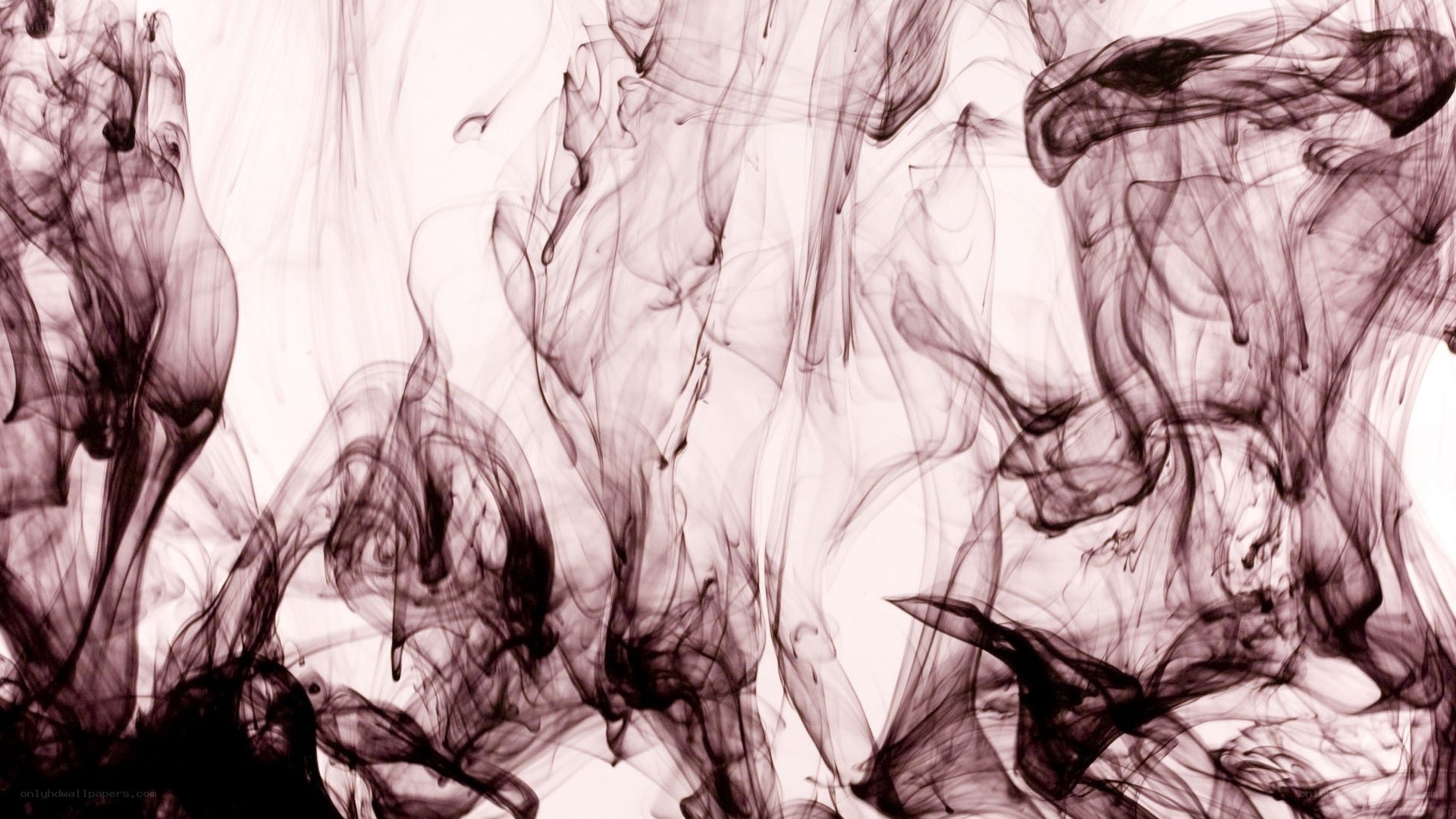 black ink in water