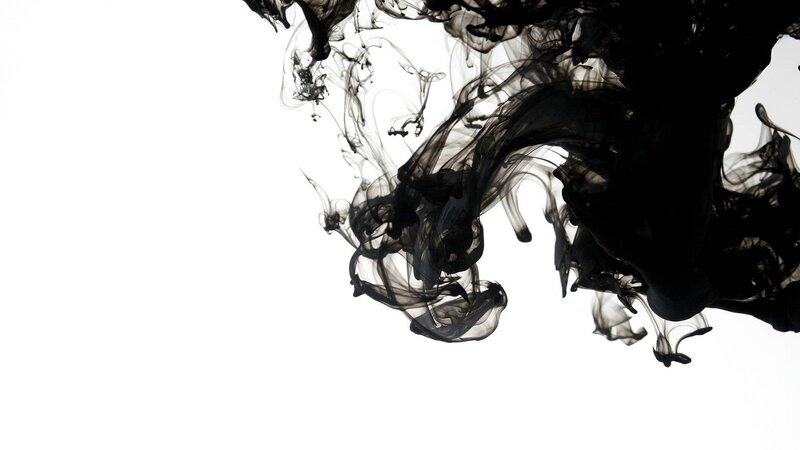 Black Ink in Water — Dramatic, Abstract, Smoke, Liquid