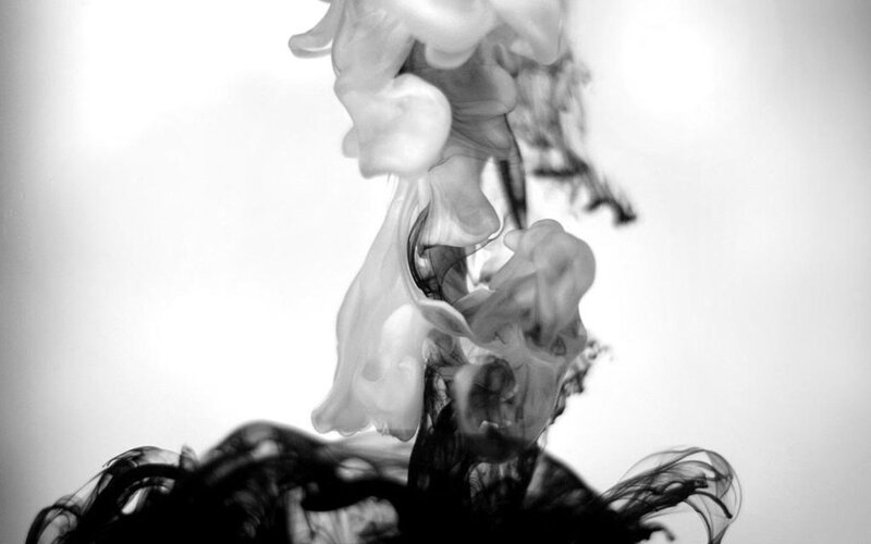 Black Ink in Water — Dramatic, Abstract