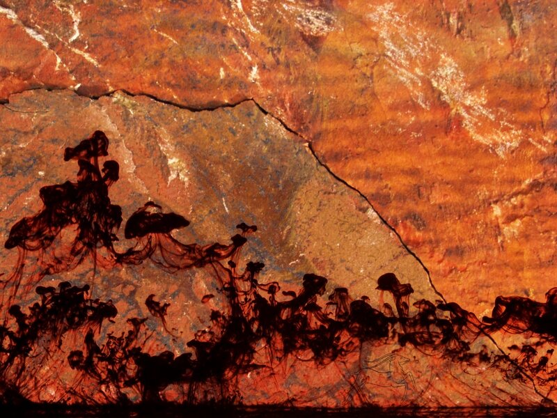 Black Ink on Rock