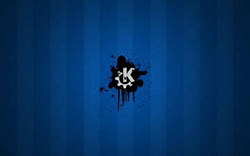 Black Ink Splatter — Blue